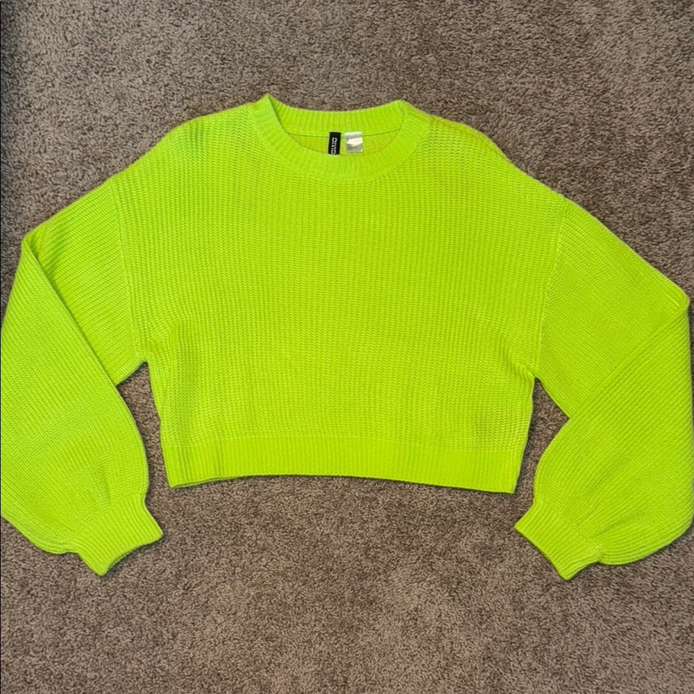 H&M Lime Green Sweater (Never been worn)